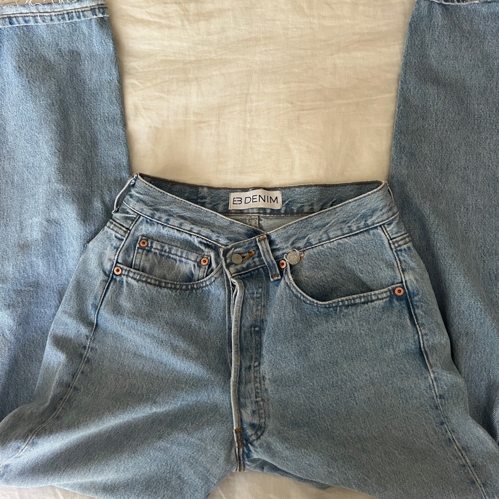 EB denim crossover jeans
